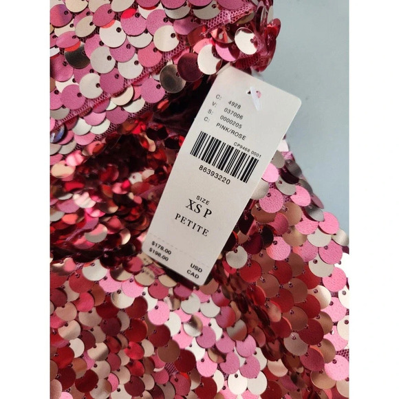 NWT Anthropologie Maeve Long-Sleeve Mock-Neck Sequin Mini Dress Size XS Petite - Picture 10 of 11